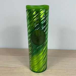 Starbucks Green Iridescent Swirl 16oz Tumbler